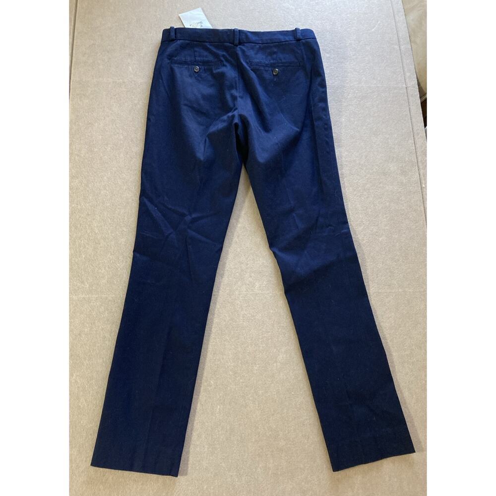 Ralph Lauren Chino Pants Womens 8 New Navy Blue Straight Leg Stretch Career - Picture 2 of 8